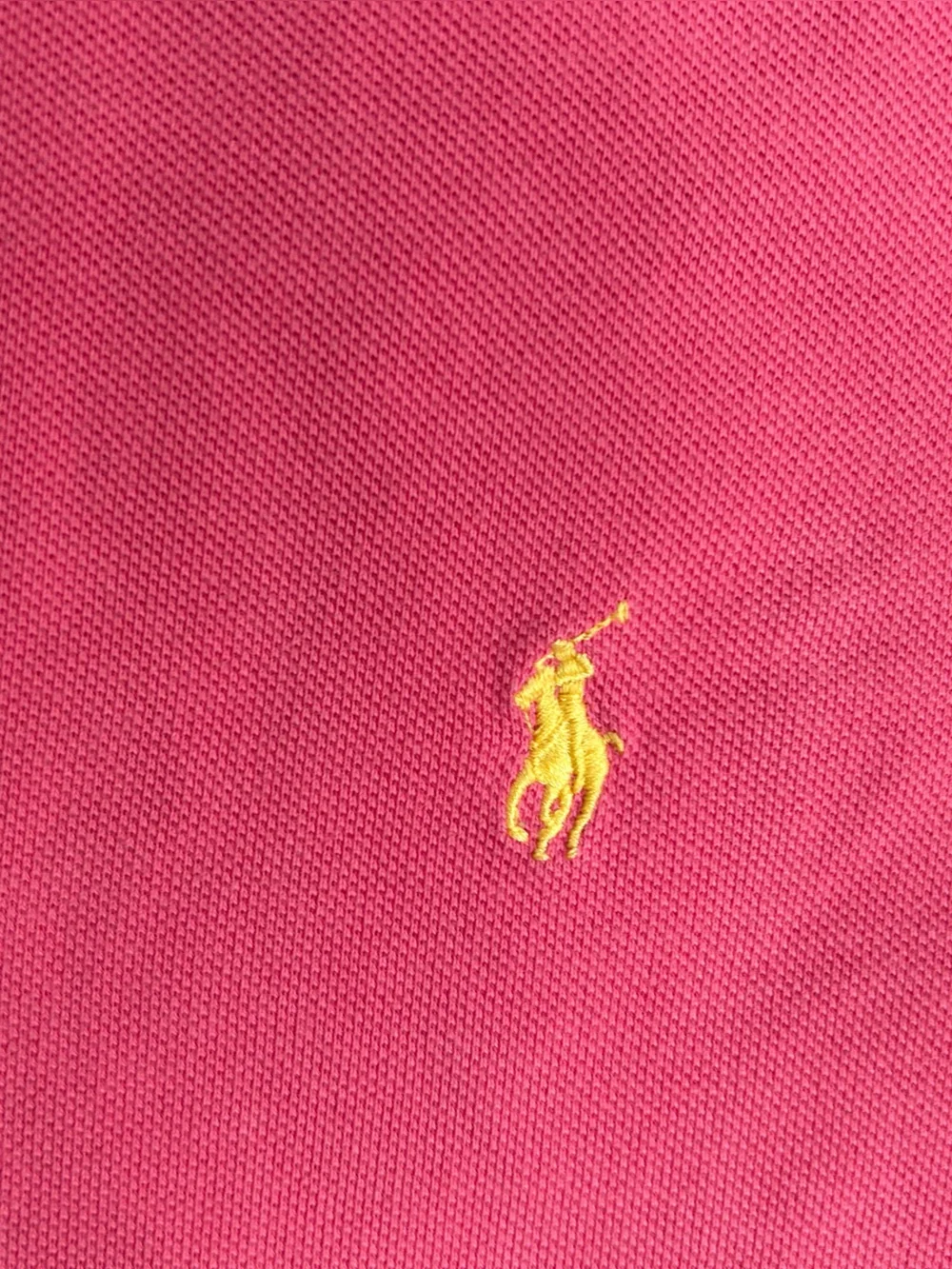 Ralph Lauren Pink Short-Sleeve Polo with Yellow Pony